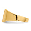 14k 8.5x9.0mm Square Open Back Signet Ring