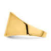 Gold Polished Squared Closed Back Signet Rings