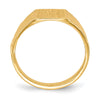 10ky 8.5x7.0mm Open Back Child's Signet Ring