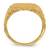 14k 13.5x13.5mm Open Back Mens Signet Ring