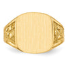 Polished Gold Fancy Signet Rings