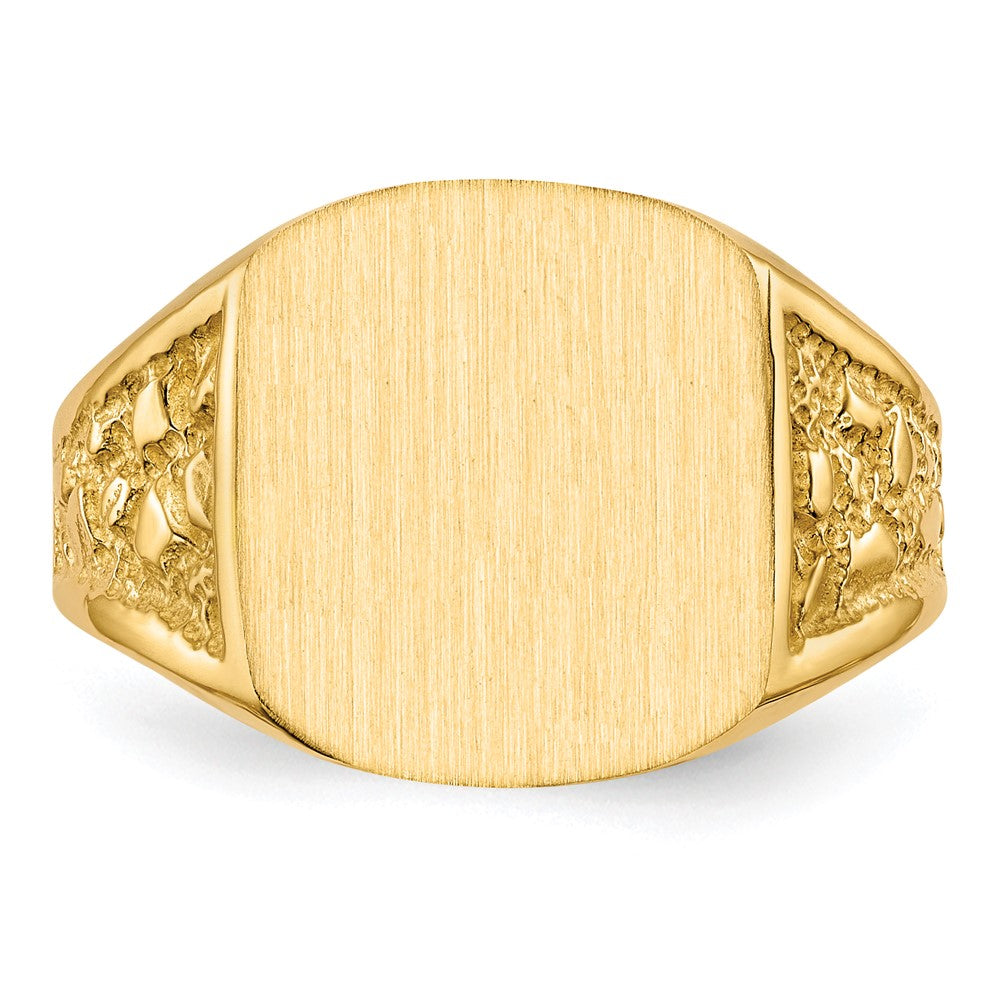 Polished Gold Fancy Signet Rings