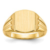 14k 8.5x10.5mm Closed Back Signet Ring