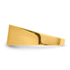 Gold Polished Rectangle Closed Back Signet Ring