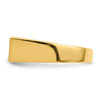 Gold Polished Rectangle Closed Back Signet Ring