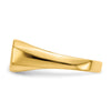Gold Polished Octagonal Closed Back Signet Ring