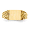 14k 8.0x7.0mm Open Back Signet Ring