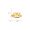 Gold Polished Heart and Diamond Signet Ring