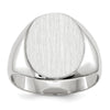 Gold Polished Circle Closed Back Signet Ring