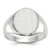 Gold Polished Circle Open Back Signet Ring