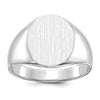 Gold Polished Circle Open Back Signet Ring