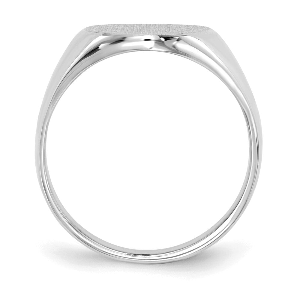 Gold Polished Tall Oval Signet Rings