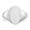 Gold Polished Tall Oval Open Back Signet Ring