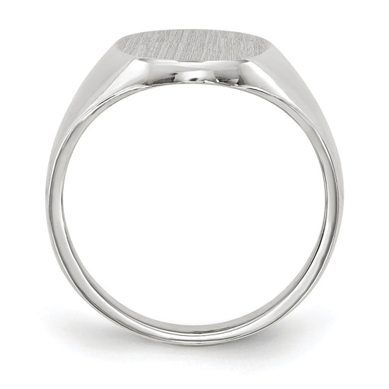 Gold Polished Tall Oval Signet Rings