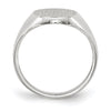 Gold Polished Tall Oval Signet Rings
