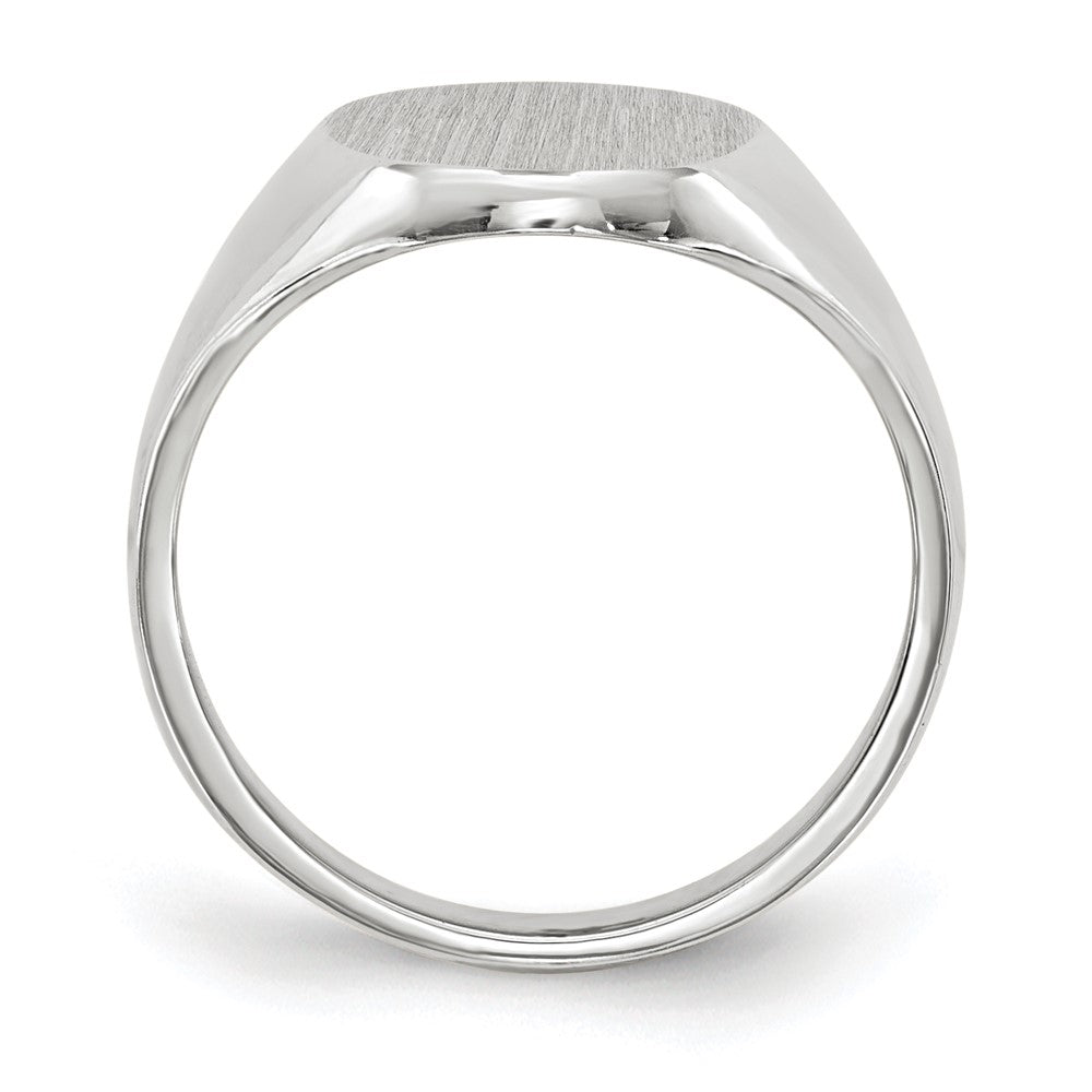 Gold Polished Tall Oval Signet Rings