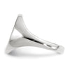 Gold Polished Tall Oval Signet Rings
