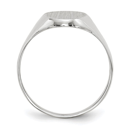 Gold Polished Tall Oval Signet Rings