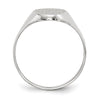 Gold Polished Tall Oval Signet Rings