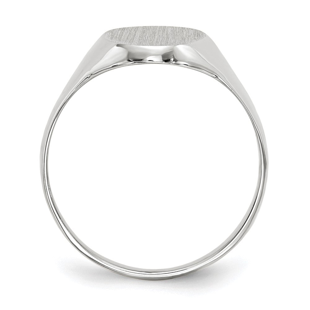 Gold Polished Tall Oval Signet Rings