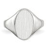 Gold Polished Tall Oval Signet Rings