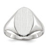 Gold Polished Tall Oval Signet Rings