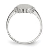 Gold Polished Bordered Signet Ring