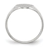 Gold Polished Closed Back Signet Ring
