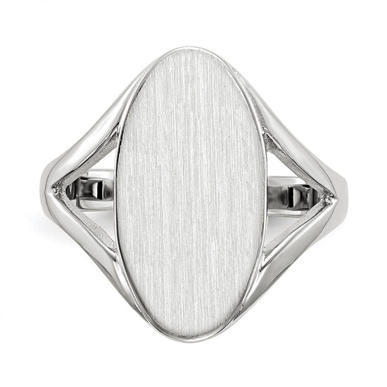 Gold Polished Closed Back Signet Ring
