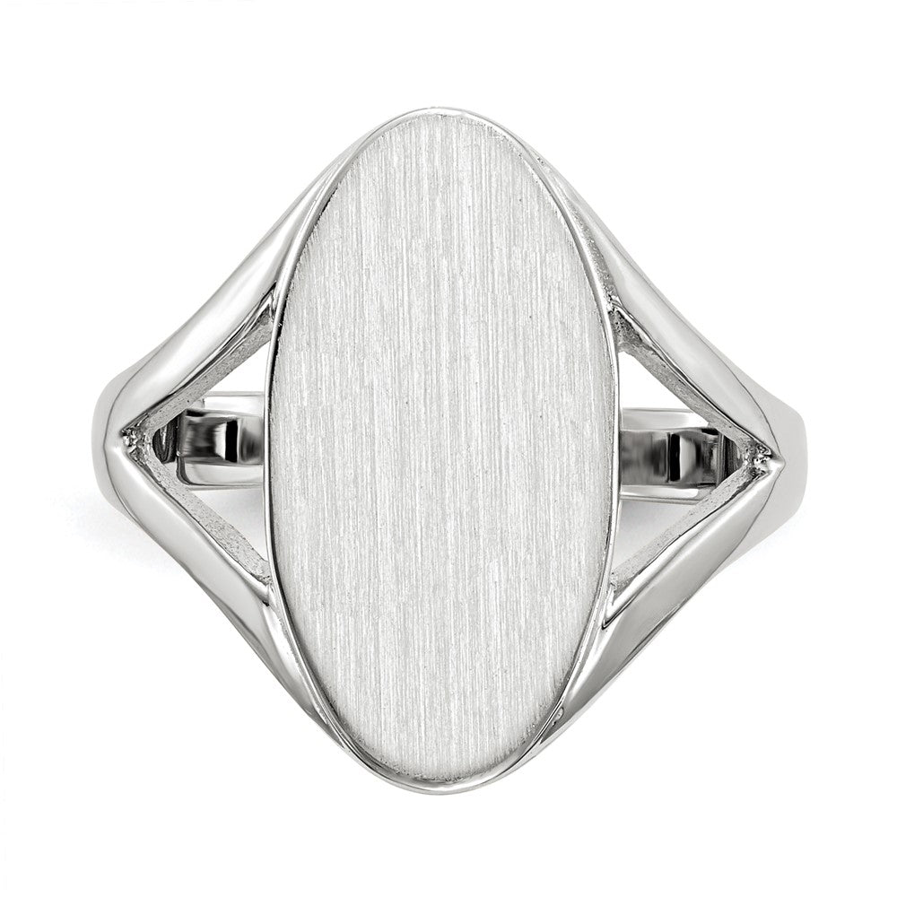 Gold Polished Closed Back Signet Ring