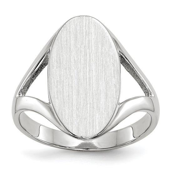 Gold Polished Closed Back Signet Ring