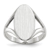 Gold Polished Closed Back Signet Ring