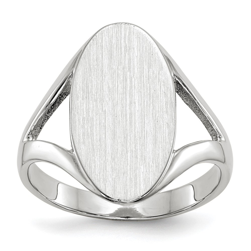 Gold Polished Closed Back Signet Ring