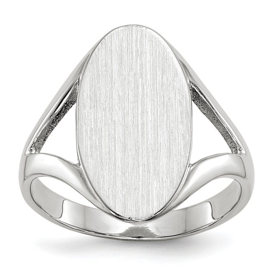 Gold Polished Closed Back Signet Ring