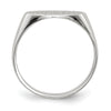 Gold Polished Oval Closed Back Signet Ring