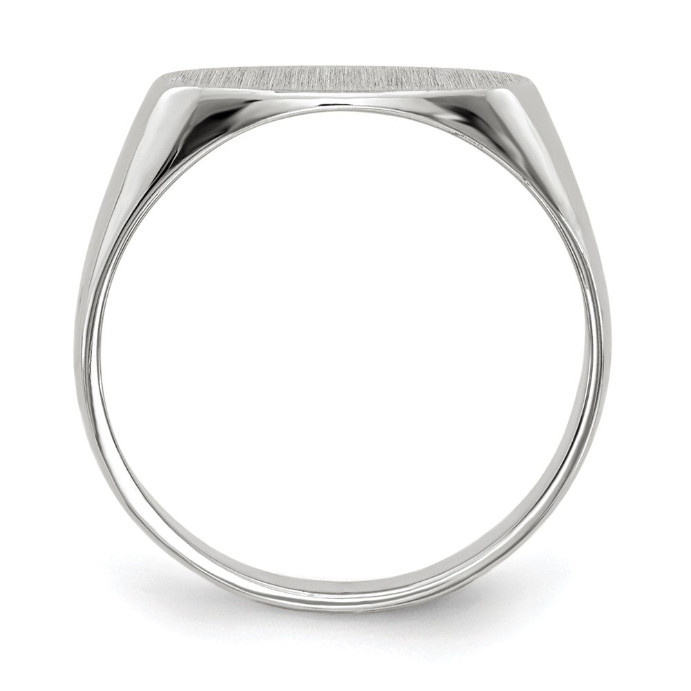 Gold Polished Oval Closed Back Signet Ring
