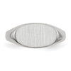 Gold Polished Oval Closed Back Signet Ring