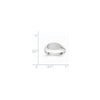 Gold Polished Oval Closed Back Signet Ring