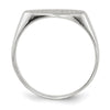 Gold Polished Oval Closed Back Signet Ring
