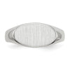 Gold Polished Oval Closed Back Signet Ring