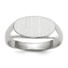 Gold Polished Oval Open Back Signet Ring