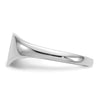Gold Polished Heart Closed Back Signet Ring