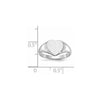 Gold Polished Heart Closed Back Signet Ring