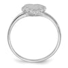 Gold Polished Heart Signet Ring