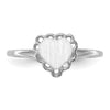 Gold Polished Heart Signet Ring