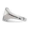 Gold Polished Rounded Square Closed Back Signet Ring