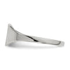 14k White Gold 7.0x8.5mm Cushion Closed Back Signet Ring