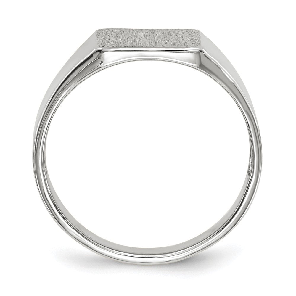 Gold Polished Squared Closed Back Signet Rings