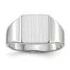 Gold Polished Squared Closed Back Signet Rings