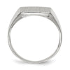 Gold Polished Squared Closed Back Signet Rings